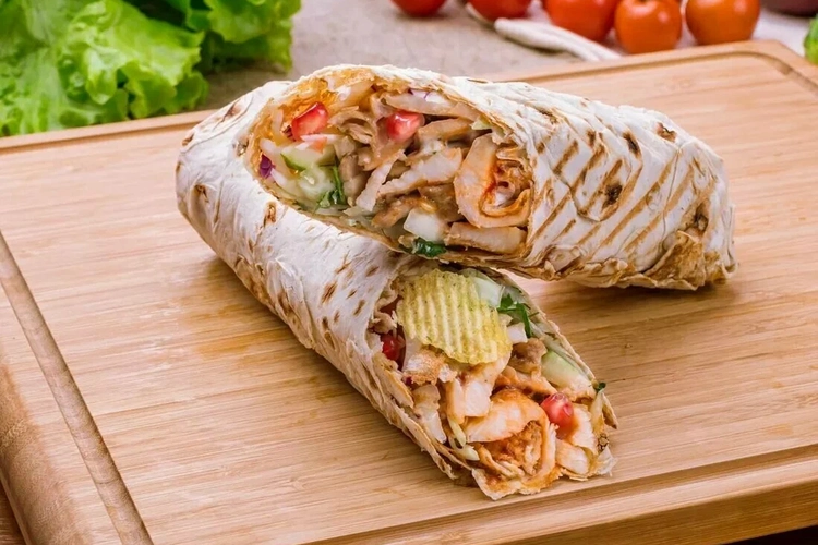 Шаурма свиная c доп мясом